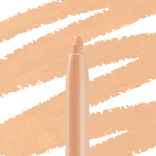 Honeydude ColourPop Crème Gel Liner showcasing a creamy nude-beige tip against matching swatch streaks, highlighting the smooth gel pencil eyeliner and its soft honey-tan shade for everyday neutral looks.